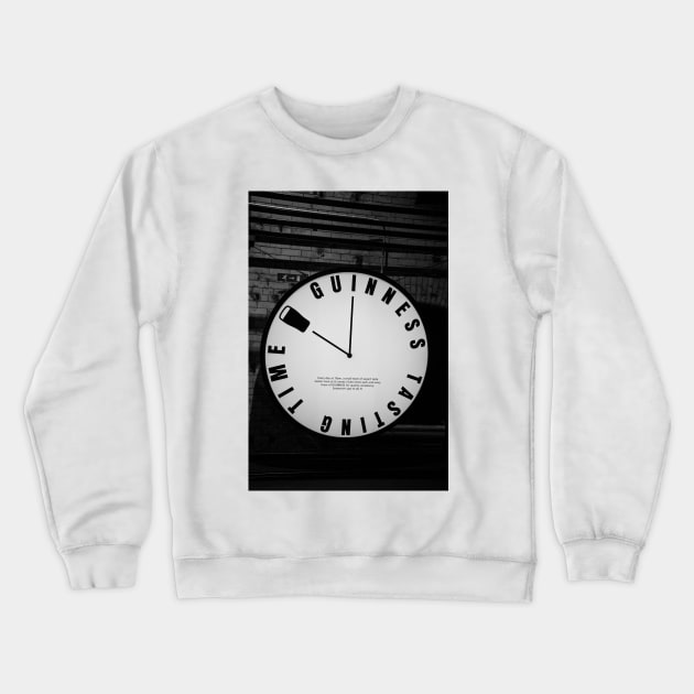 Guinness Tasting Time clock Crewneck Sweatshirt by irishmurr